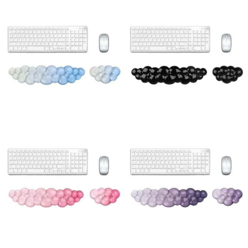 Di động Độ dốc Hỗ trợ cổ tay bằng silicone Hình dạng đám mây Trong suốt Gác tay…