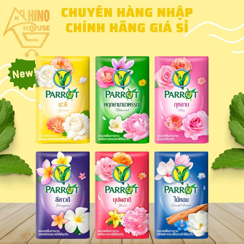 Lốc 6 Cục Xà Bông Con Vẹt Parrot 55g Thái Lan Chiết Xuất Từ Thiên Nhiên - Hinohouse