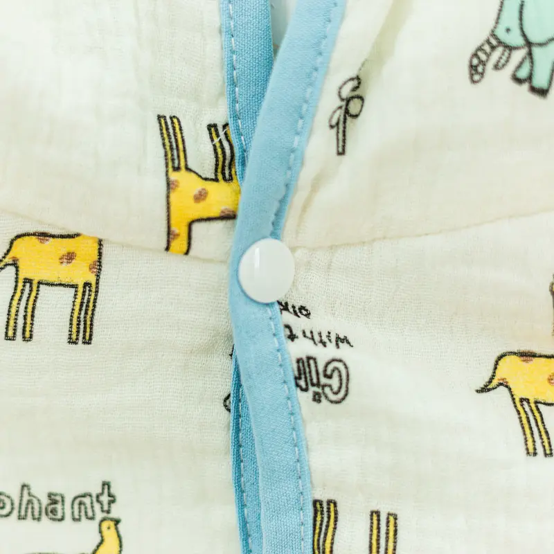Áo choàng chống nắng cho bé chất xô muslin kèm tấm chắn HABY KIDS độ tuổi từ 0 đến 4 tuổi,( Shop xin điều chỉnh 3 lớp cũ xuống 2 lớp và 2 lớp xuống 1 lớp cho các mom chưa dùng xô muslin dễ hiểu ạ ) Voi Jean 5
