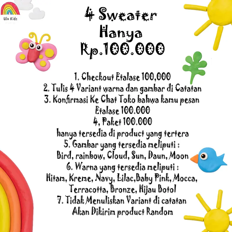 Paket hemat 100rb Isi 4pcs Raglan Simple natural Usia 1-6thn 1