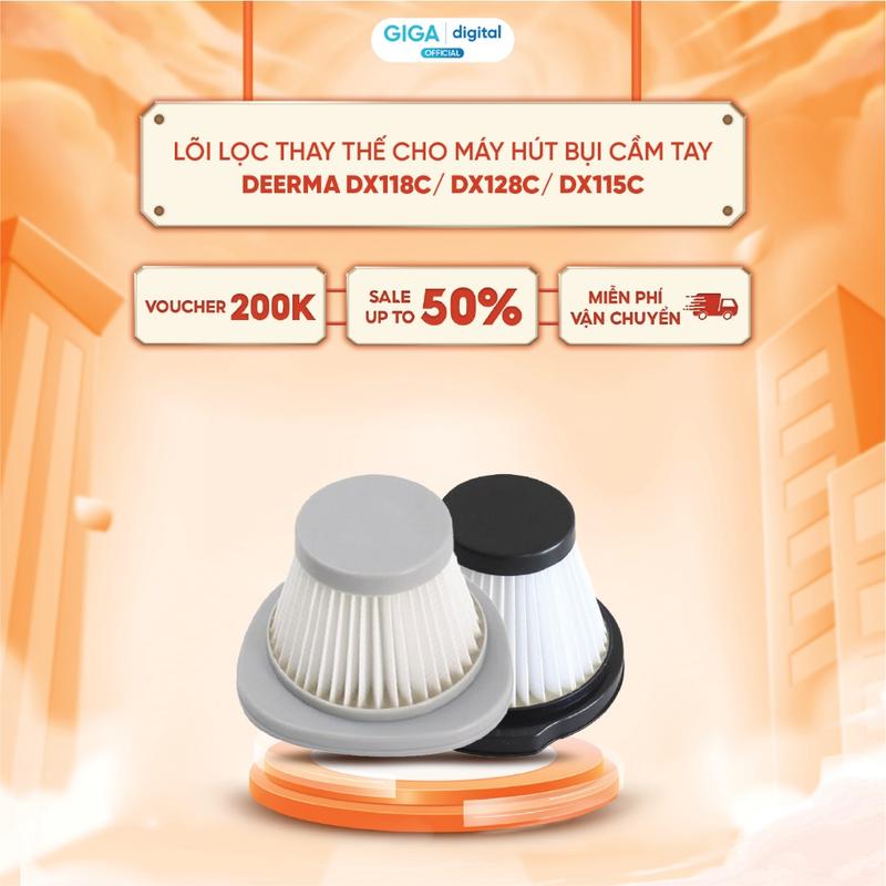 Lõi lọc thay thế cho máy hút bụi cầm tay Xiaomi Deerma DX118C/ DX128C/ DX115C