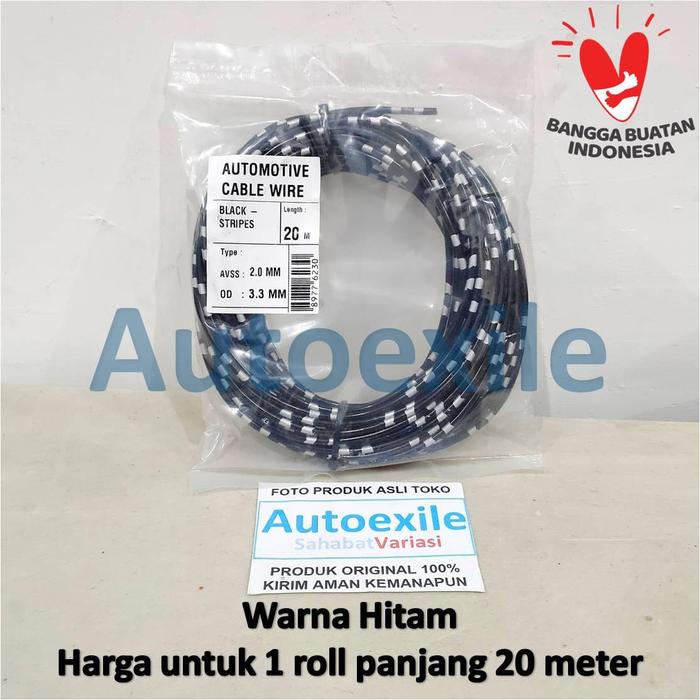 Gambar MX Automotive Kabel Bintik Otomotif 2.0 mm Mobil Motor Panjang 20 meter OD 3.3 mm Isi Dalam Tembaga Tebal Abuabu Biru Coklat Hijau Hitam Jingga Kuning Merah Putih Ungu - Biru dari Autoexile Kota Medan 4 Tokopedia