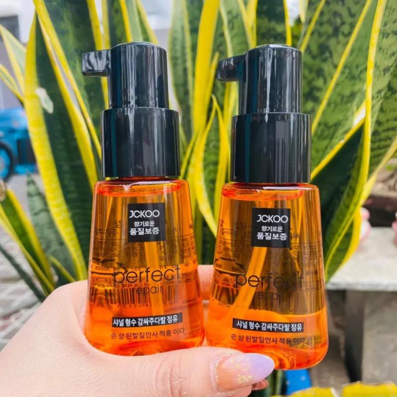 Combo 2 Chai Tinh Dầu Dưỡng Tóc Uốn, Duỗi, Nhuộm, Tóc Khô Xơ Jckoo 70ml Phục Hồi Hư Tổn, Tạo Nếp Tóc Mềm Mượt