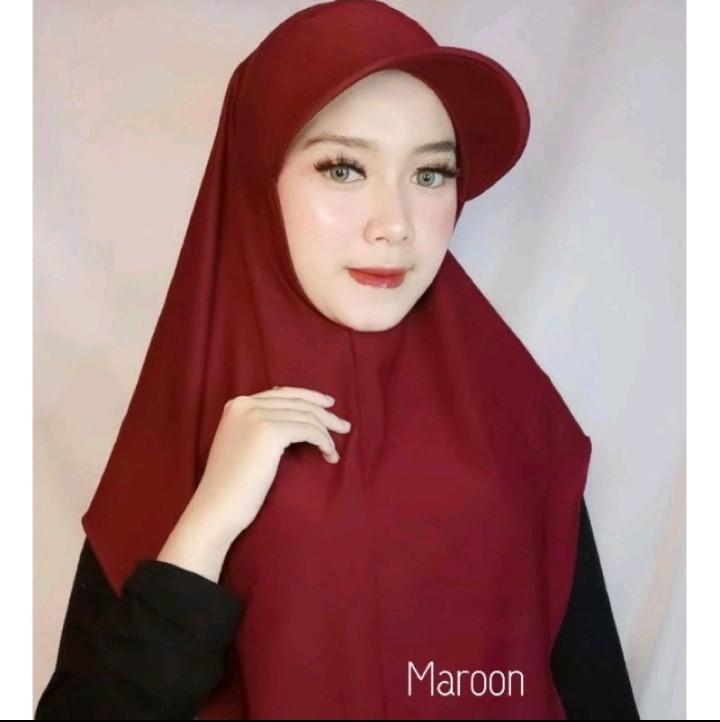 Product Introduction of Hijab Instan Sporty Topi / Hijab Topi Jersey Anti Panas 3