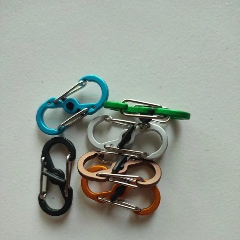 Product Introduction of Gantungan Metal S-biner carabiner  Premium Quality spring hook with Safety Lock 1