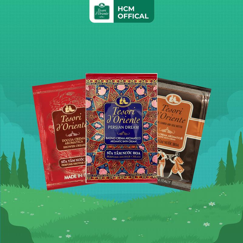 Sữa tắm Tesori d’Oriente 9ml ( 1 dây 12 gói ) tiện dụng