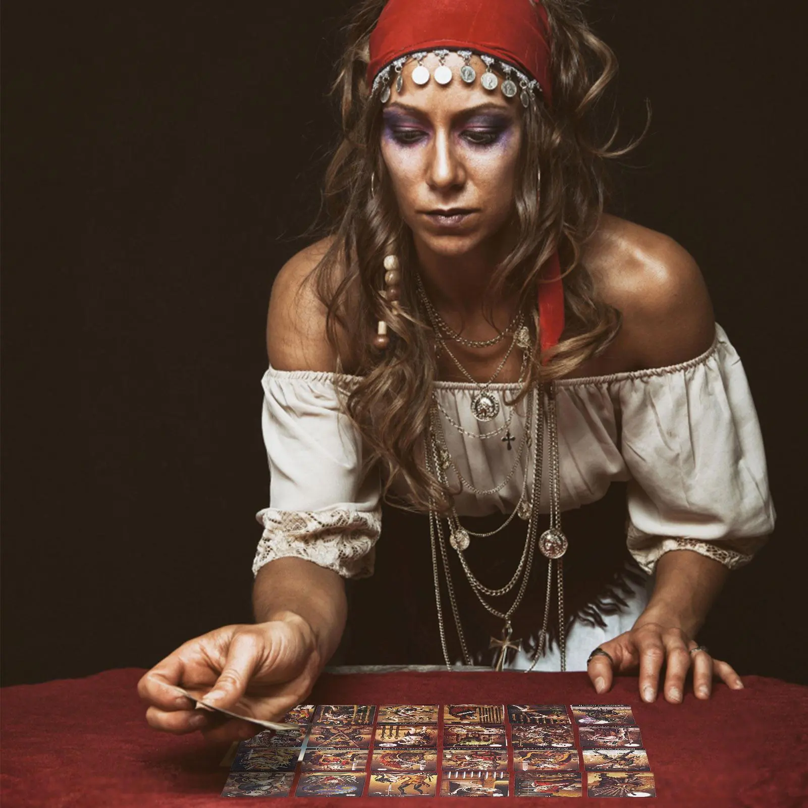 Bronzing Deviant Moon Tarot Cards Durable and Popular Cards Oracle Friends Party Board Game Fun Divination Fate Card Game