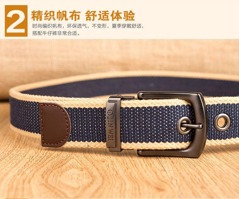 Product Introduction of Thắt Lưng Vải Bố, Dành Cho Nam Giới, Thắt Lưng Khóa Chốt, Phong Cách Hàn Quốc, Thích Hợp Cho Quần Jean Thường Ngày Cho Học Sinh Trẻ, Thắt Lưng Quần Dài Titan 6