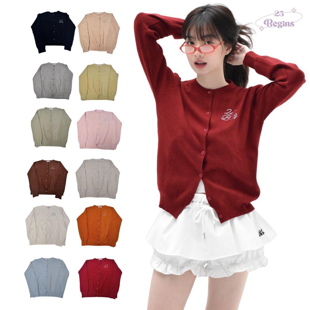 (Pre บางสีบางไซส์) 23BEGINS CARDIGAN เสื้อคาร์ดิเเกน ผ้านิ่มมาก ทรงสวย (702AA | 984)