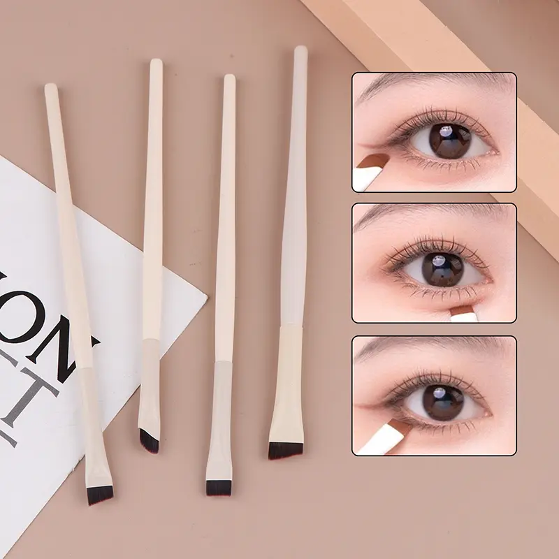 1/4pcs Travel Makeup Brush Set Eyeshadow Brushes Portable Cosmetic Brushes For Lashes Eyeshadow Contouring