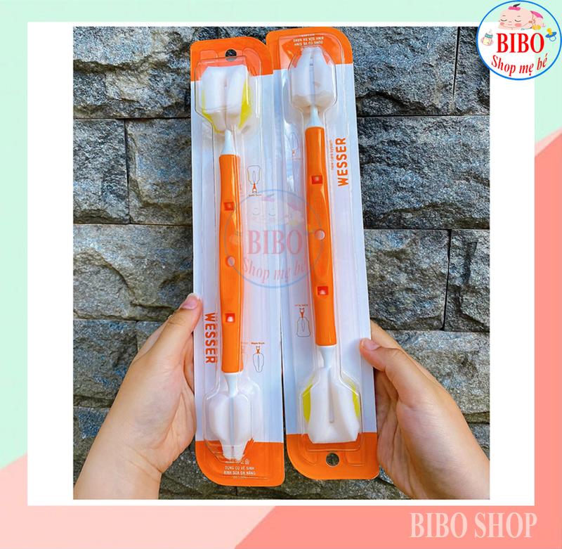 Cây cọ rửa bình sữa cho bé, cọ đa năng đầu mút mềm,Dụng Cụ Vệ Sinh Thích Hợp Cho Bình Sữa Cổ Hẹp, Cổ Rộng, đồ dùng vệ sinh nhà cửa