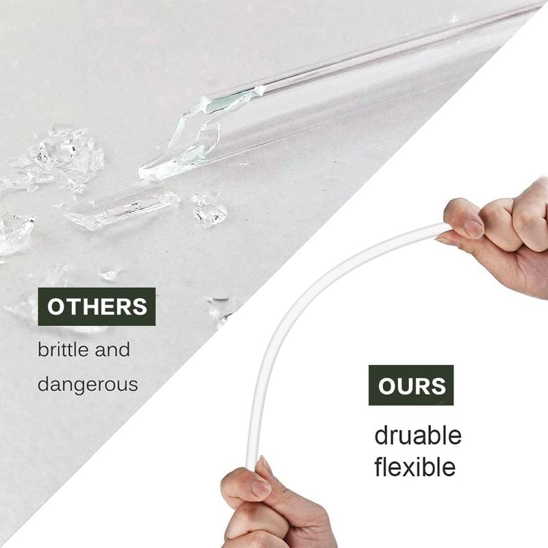 Drinkware Accessories Durable Reusable Straw Set, 7 Counts/set 6 Counts Straw & 1 Count Cleaning Brush, Portable Replacement Straw for 40oz & 30oz Water Bottle Tumbler 2