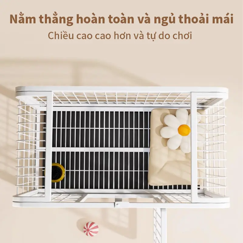 Chuồng Chó Nan Ống Cao Cấp Sơn Tĩnh Điện Dành Cho Thú Cưng, Mèo Lớn，chuong cho cún lớn 2