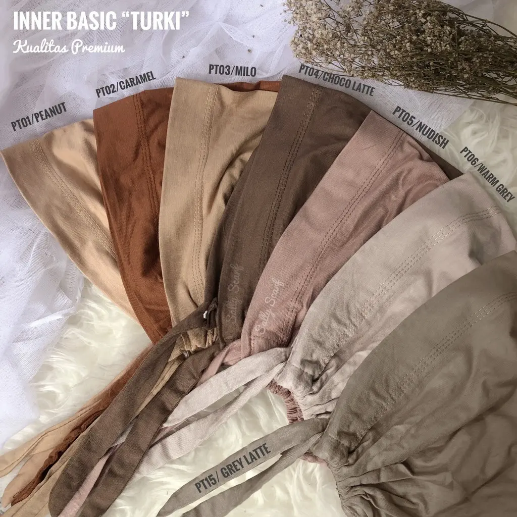 CIPUT KAOS RAYON PREMIUM / CIPUT TURKI TALI / CIPUT ARAB DALAMAN HIJAB Basic Instan