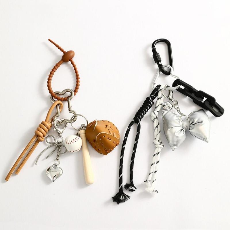 Dây Chuyền Chìa Khóa, Thủ Công Tự Làm, Thời Trang, Bóng Chày, Tennis, Golf, Phong Cách Thể Thao, Dây Buộc, Phụ Kiện, Thích Hợp Làm Quà Tặng Ngày Lễ Tình Nhân 7