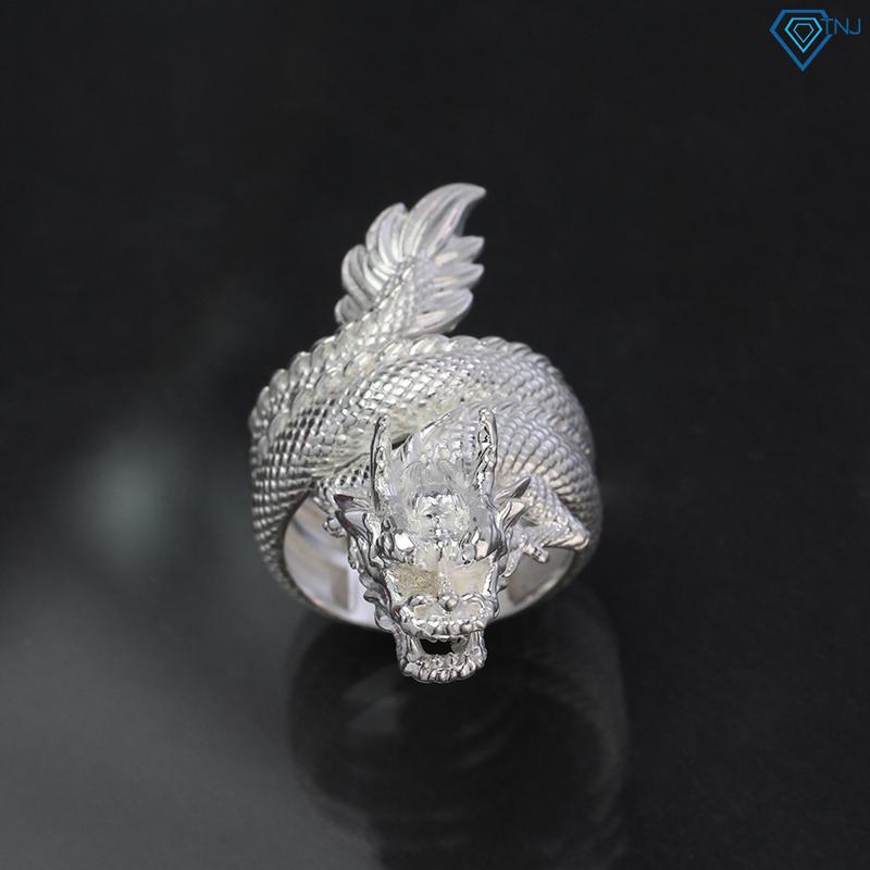 Nhẫn bạc nam hình rồng cá tính mạnh mẽ NNA0155  - Trang Sức TNJ