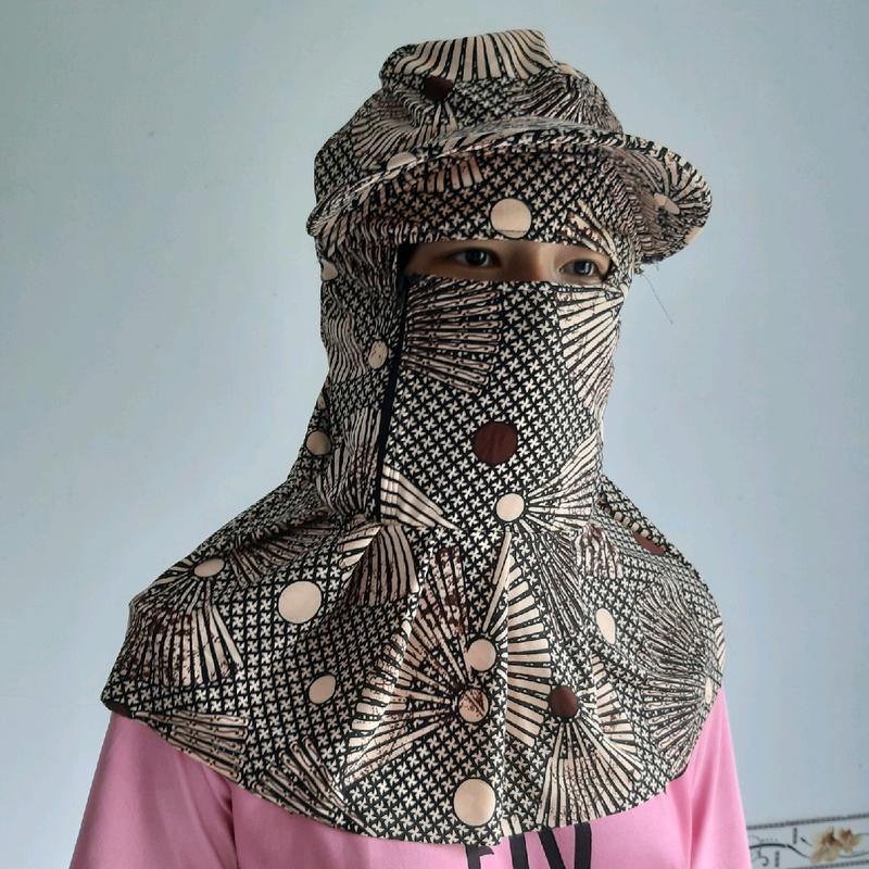 NÓN CHỐNG NẮNG DÂY KÉO 1 BÊN Women non thoitrang khau trang khẩu vải 3