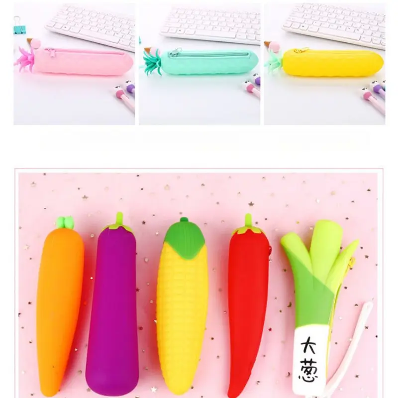 UQ Tempat Pensil Seleting Pencil Case Dompet Model Buah Lucu Sekolah Kantor STY7003 3