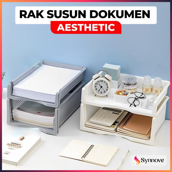 Storage Rak File Promo Document Tray Desk Storage Rak File Dokumen Kantor Rak Susun ...