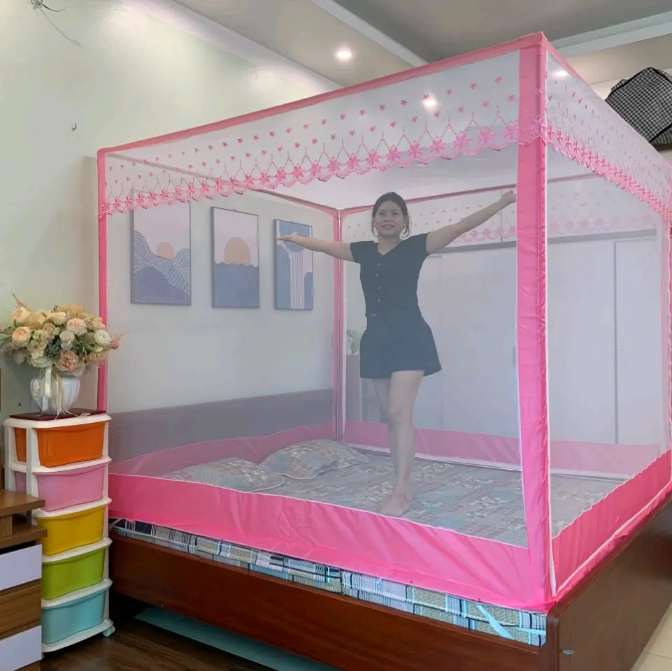 Màn khung không khoan tường cao cấp Phương Linh Có thể giặt