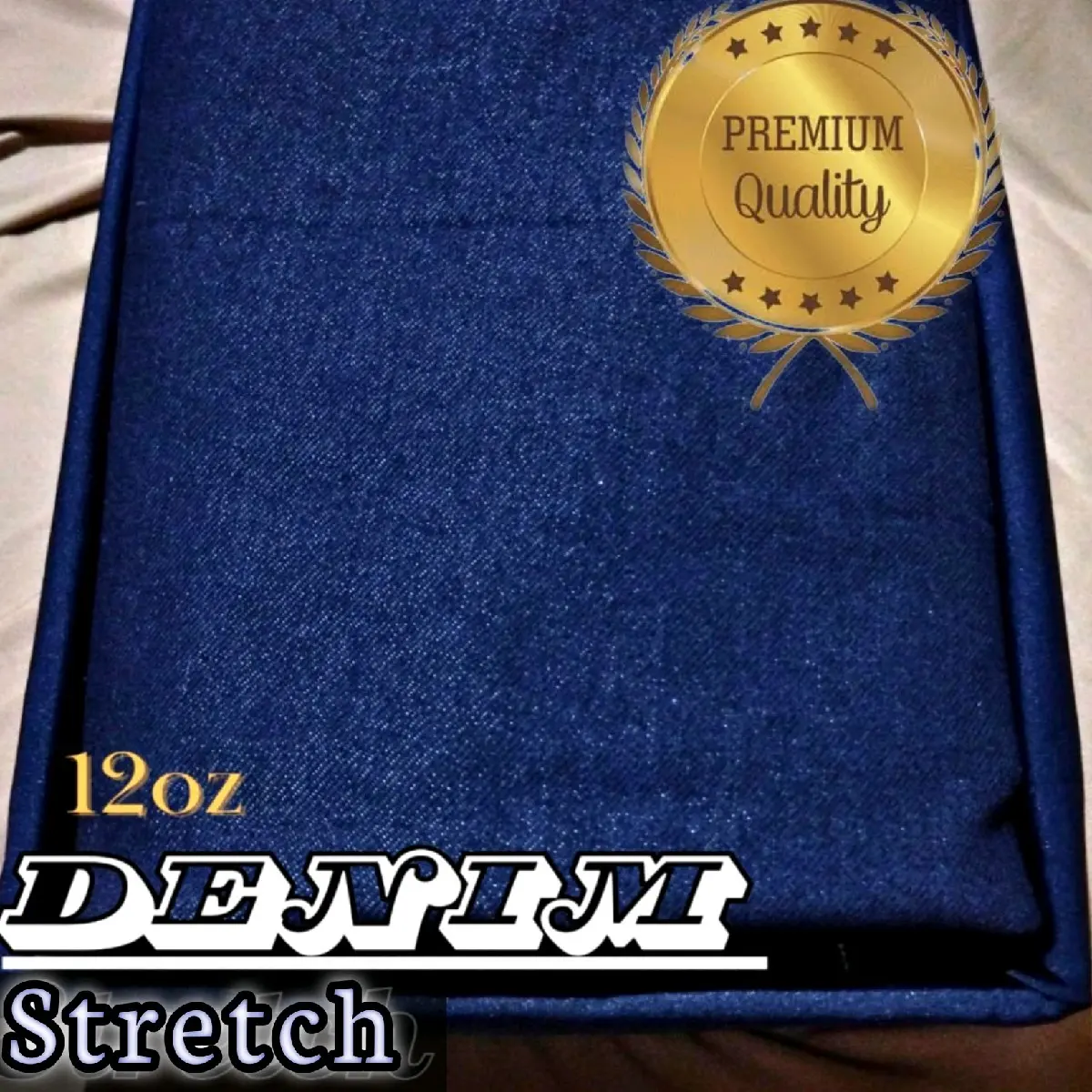 Kain Jeans Denim 12oz stretch 0,5meter bahan celana jaket