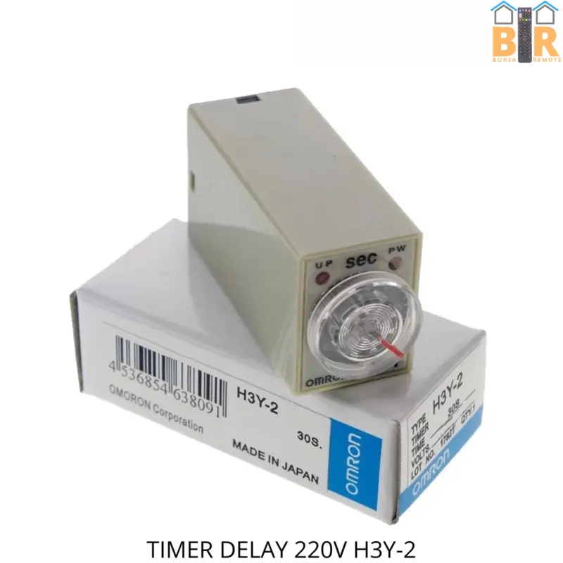 DELAY TIMER RELAY 220VAC H3Y-2 1 DETIK - 60 MENIT TANPA SOCKET 1