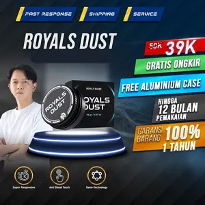 Royals Dust Bedak Gaming Premium Super Responsif Anti Ghost Touch Nano Technology Free Aluminium Case Garansi 100%