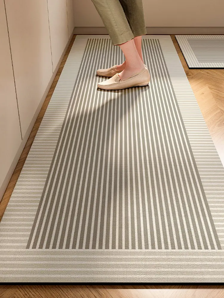Kitchen Floor Mats Dirt-Resistant Long Non-Slip Foot Mats Household Combination Absorbent Soft Diatom Mud Floor Mats
