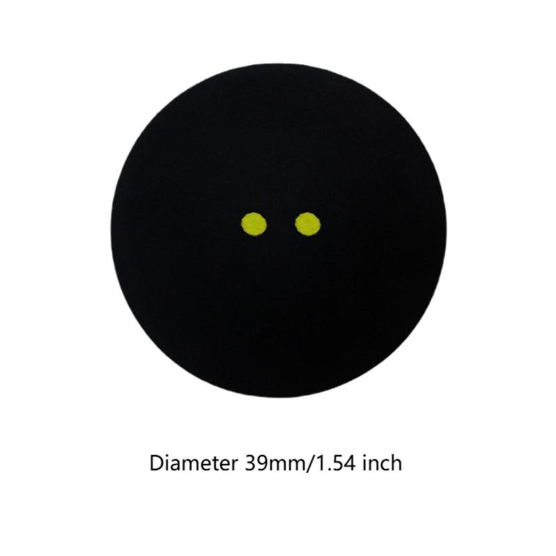 Product Introduction of 3Pcs Double Yellow Dot Squash Balls Professional for Games Sports Training 0