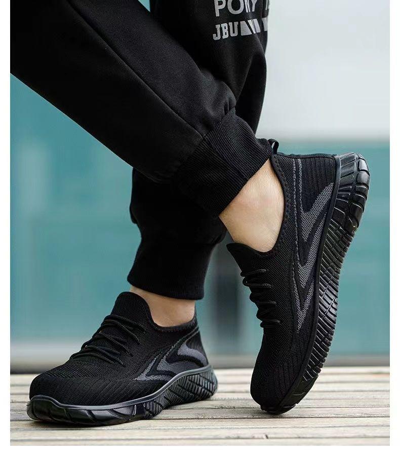 Product Introduction of Men's Safety Shoes Lightweight Soft Sole Summer Shoes Steel Toe Steel Plate Anti-Smash Anti-Puncture Construction Work 14