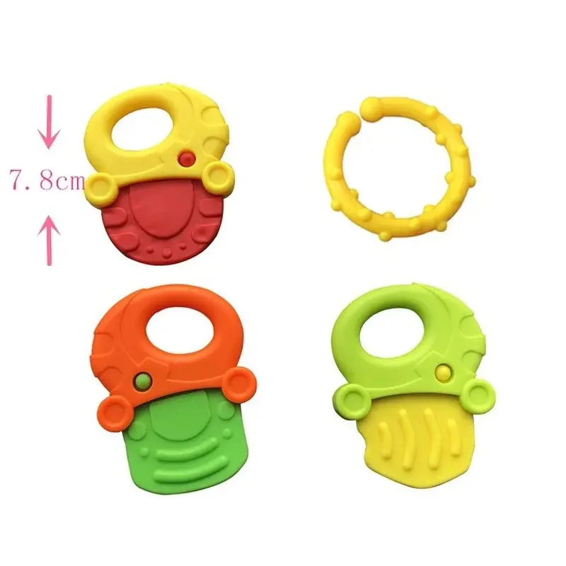 Đồ Chơi Lục Lạc Cao Su Mềm, Phong Cách Trái Cây Cho Bé Mới, Thích Hợp Cho Trẻ Sơ Sinh, Có Thể Kéo Dài, Được Làm Bằng Silicon Cấp Thực Phẩm, Đồ Chơi Xe Đẩy Cho Trẻ Sơ Sinh, Đồ Chơi Nhai, Thích Hợp Cho Trẻ Em 6