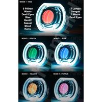 Gambar Bi LED Projektor LUXIMOS BP1 Lampu BiLED Projektor Angel Eyes + Devil Eyes 5 Warna RGB Automatic 30W - Biru - Merah dari bohlamhid Kota Tangerang 4 Tokopedia