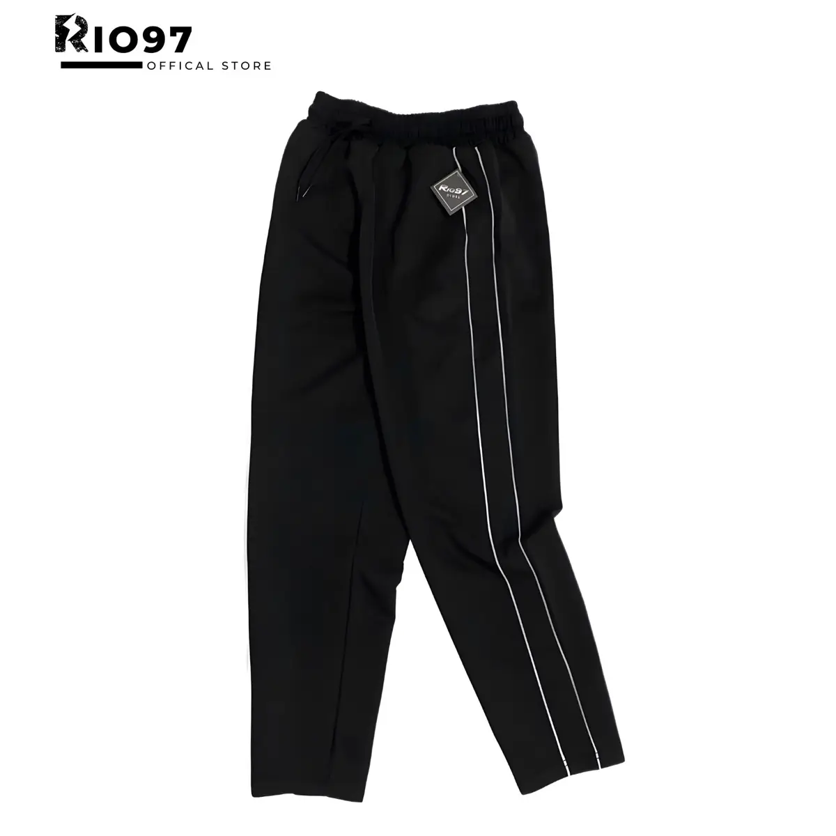 Quần Thể Thao Nam Nữ Kẻ 2 Sọc Ống Suông K02 Tập Gym Sport Thun Tập Thể Dục