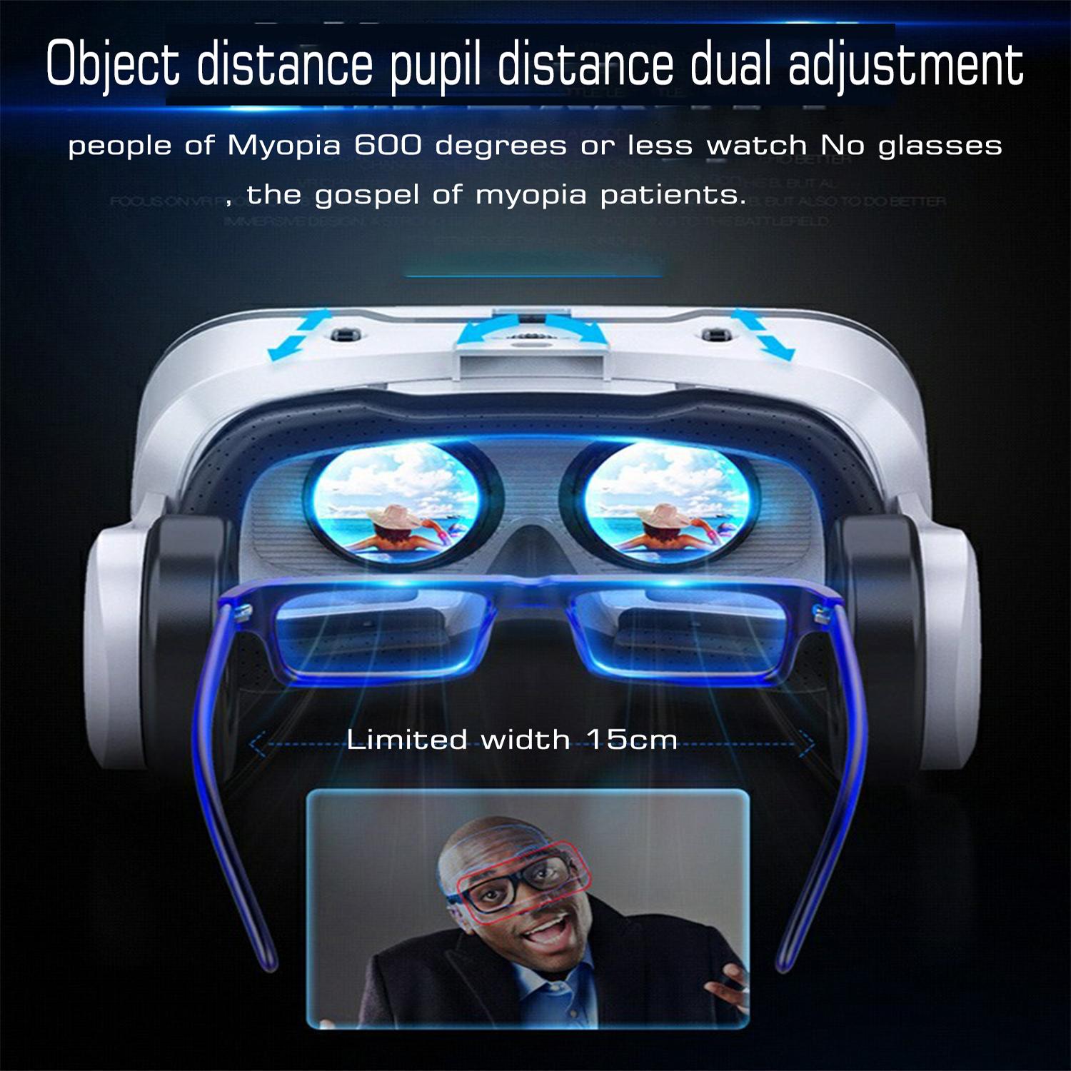 Shinecon Virtual Reality VR Glasses 3D Headset Viar Device Smart Helmet Lenses Goggle For Mobile Phone Cell Smartphone Headphone - Image 22