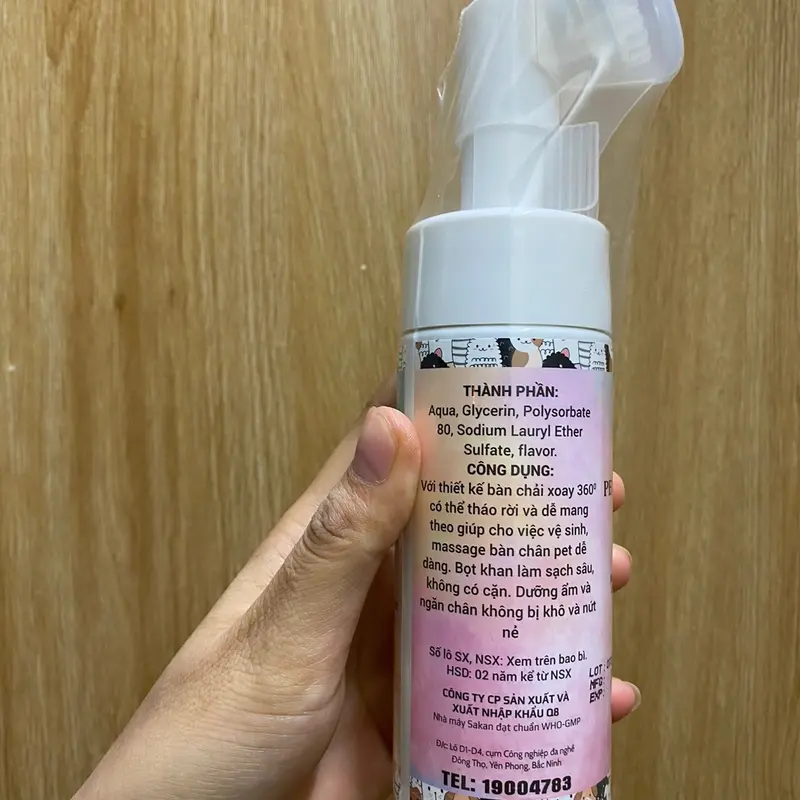 Bọt vệ sinh chân cún - Pet foot cleannsing 150ml - Bọt làm sạch chân thú cưng - Mầm Pet 1