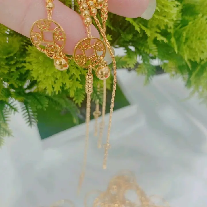 lắc chân kim tiền thiết kế nữ tính (Lắc Chân) 3
