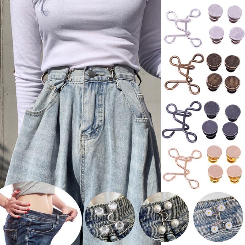 Kancing Pengecil Jeans Logam Simpel Adjustable Motif Bunga Daisy GROSIR 1