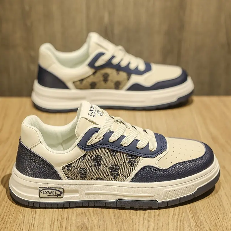 [1771 People Collection] 2025 Spring Breathable Niche Versatile Sports Sneakers Canvas Shoes Men's Youth Hot Sale Non-slip Thick-soled Casual