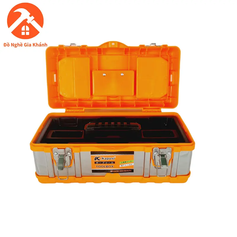 Thùng đựng đồ nghề cao cấp kích thước 41x22x18cm (trung) Kapusi chính hãng 1