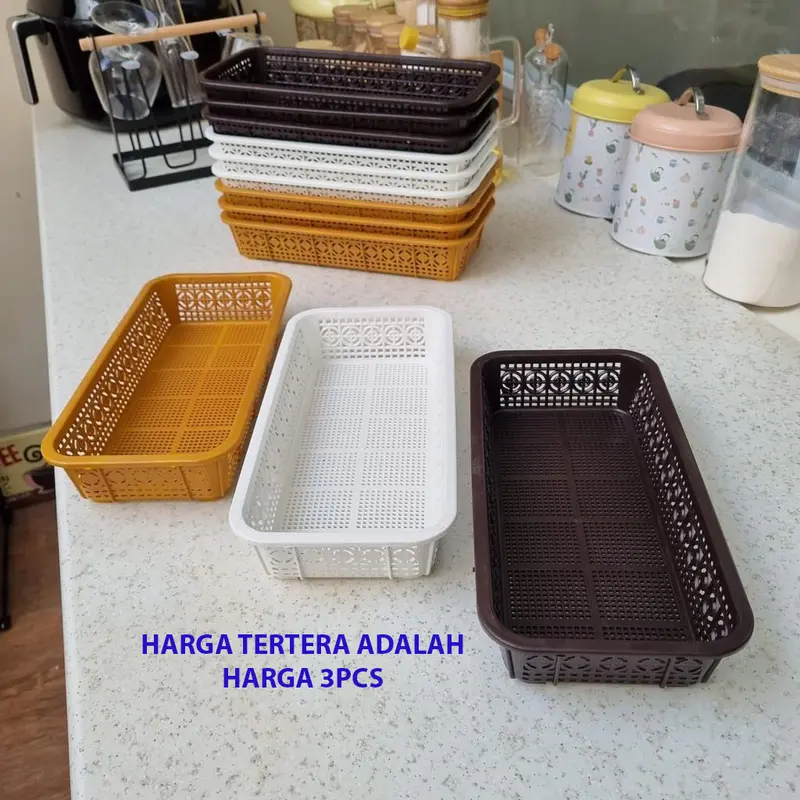 (ISI 3 PCS) TEMPAT/KERANJANG SURAT/SENDOK SERBAGUNA TS 369 PLASTIK MURAH 0