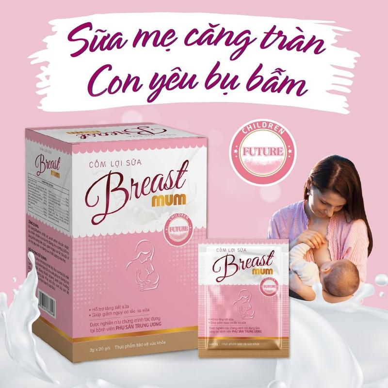  Cốm lợi sữa Breast mum - Tăng chất lượng & số lượng sữa mẹ - Sản phẩm được kiểm nghiệm lâm sàng tại BV Phụ Sản Trung Ương 