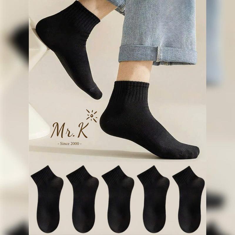 Combo 10 Đôi Tất Vớ Đen Trơn Thoải Mái Thấm Mồ Hôi Thoáng Khí Thời Trang Tối Giản Cho Cả Nam Và Nữ - Tất Vớ Basic Unisex