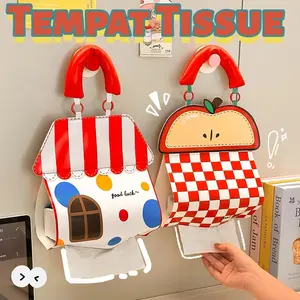 Tempat Tisu Mobil | Aksesoris Mobil Cantik Bermutu Tinggi | Kotak Tisu Kulit Bergaya Lucu | Gantung Hanging Tissue Cover | Tas Tisu Penyimpanan Gantung Kotak Ruang Tamu | Tempat Tisu Karakter Lucu | Tempat Kotak Pouch