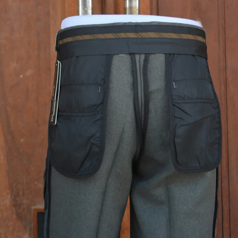 Celana Formal Pria Slim Fit Premium Quality DONZEN Model Elegan - Hitam Abu Tua Abu Muda Kantong Nyaman 8