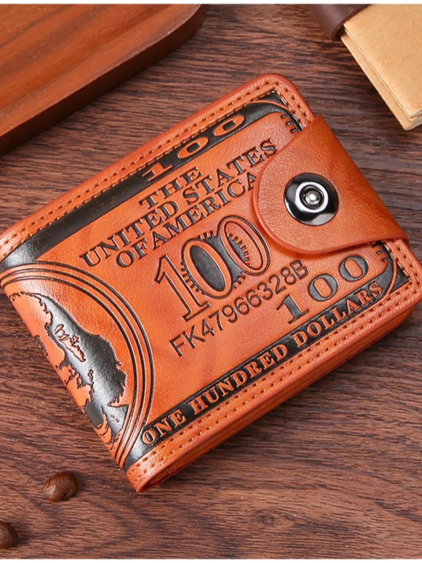 Men's Vintage Style Wallet, Casual Trendy Card Holder, Fashionable Wallet for Daily Use
