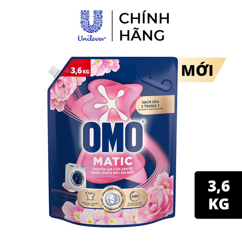 Combo 2 túi Nước giặt OMO Matic  túi 3.6/3.9/4.1kg (bao bì tùẏ lô nhập hàng) 2