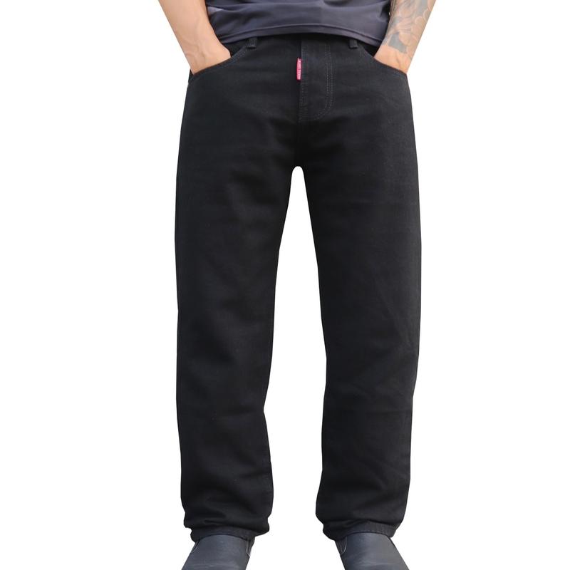 Quần Ống Xuông Đen Trơn Phom Cứng Ống 19 Không Co Giãn Mã 3289 Menswear Nam Ong Pants Ong Pants Có Túi