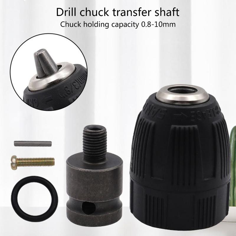 Mua Chuck Khoan Không Chìa, Đường Kính 0.8mm-10mm, Ren 3 / 8-24UNF, Thích Hợp Cho Máy Khoan Điện Cầm Tay Bộ Chuyển Đổi Chuyển Đổi Nhanh 2