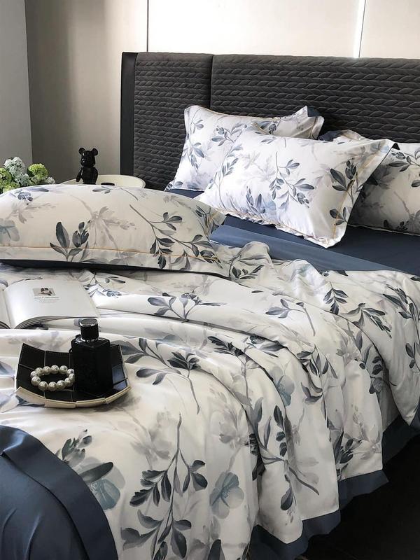 Bộ chăn ga gối lụa thái nhập khẩu cao cấp, chất liệu lụa thái mềm mịn, thoáng mát, chăn đã có ruột sẵn hàng Mềm 1