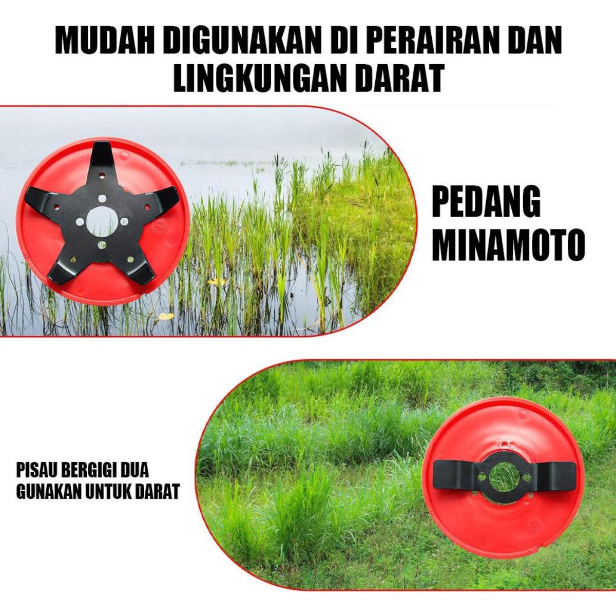 Pisau Pemotong Rumput Multifungsi 5-in-1, Disc Weed Cutter Tahan Karat 5.5cm, Head Trimmer Amfibi, Alat Potong Kebun Premium, Aksesori Taman Ergonomis, Disc Pemotong Rumput Paduan Tahan 5 Tahun, Peralatan Berkebun Modern & Efisien